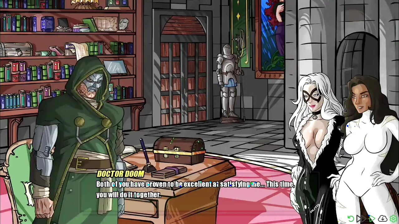 Doom fucks and sucks two beautiful women - doomination gameplay