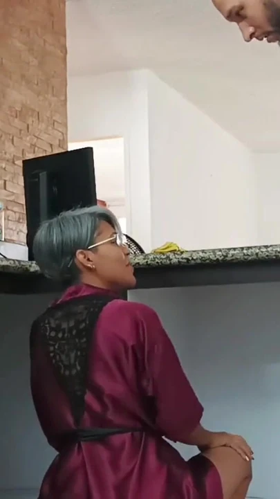 Captivating moment from "While my stepsister cleans the kitchen, I fuck her and give her my juicy semen - Porn in Spanish."
