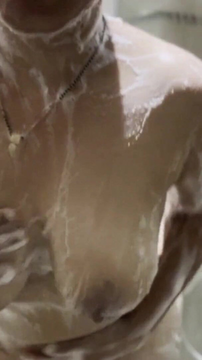 hot teen girl sexy body taking bath shower show sexy big natural boobs bathroom romance sex | Clip 2