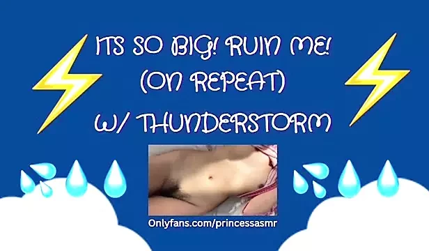 ЭТО ТАК БОЛЬШОЕ! РАЗОРИ МЕНЯ! (Гроза АСМР)