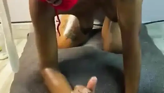 Smoking Session Gets Ebony Queen Horny