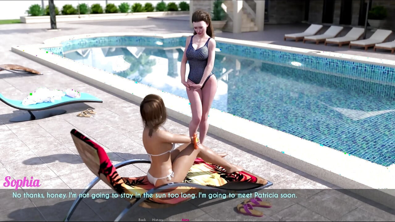 3. gün - ücretsiz - bölüm 3 - Ellie ve Sophia yüzme havuzunda harika vakit geçirdiler