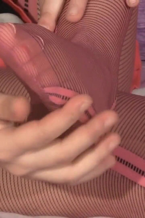 Brunette beauty Diana smoking a cigarette in foot fetish video