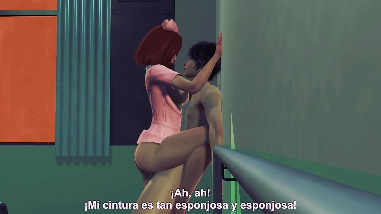 Verpleegster lieverd Fox seks alleen in de kamer - Hentai 3D volledige animatie