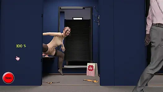 Kink Maker 6: Cliairs umkleidekabine dildo reiten orgasmus