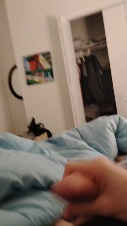 Edged ginger cock CUMS a HUGE load, and then some!