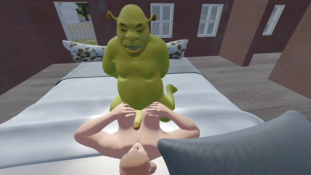 Naked Shrek fucked the fat girl l 3d animation