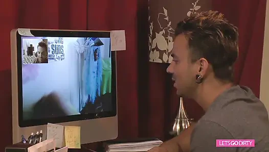 Retro blonde teen fuck