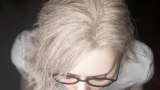 Resident Evil RE9 - Grace bu promosyon için gece boyunca çalışıyor siyah remix renk (ses) madruga3d animasyon 3d hentai tarafından wm