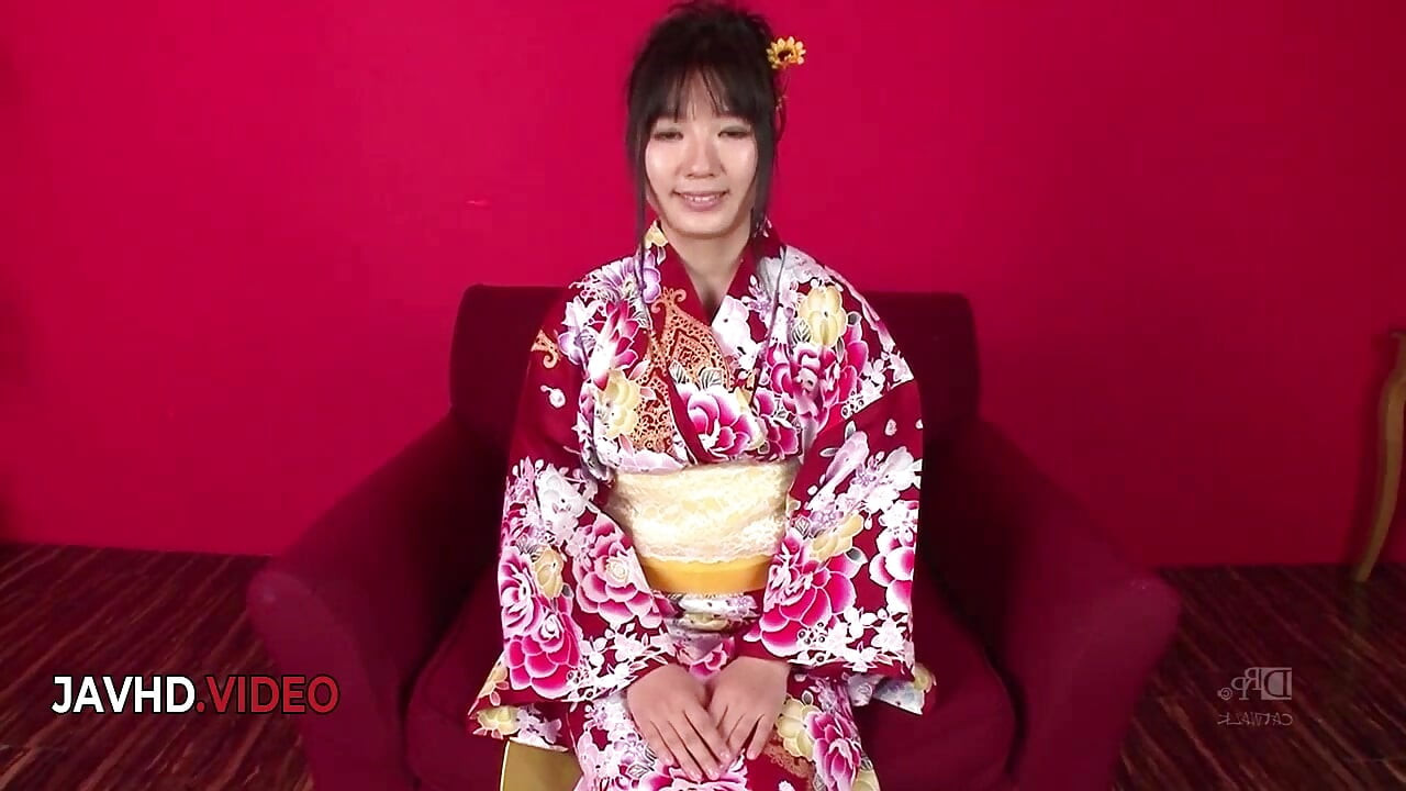 Chiharu's Sensual Kimono Threesome Includes Sultry Blowjob and Hot Creampie Finale