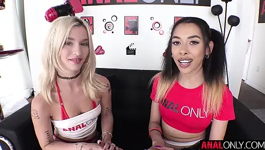 ANAL ONLY Taking Emma Rosie and Kalani Luana's asses