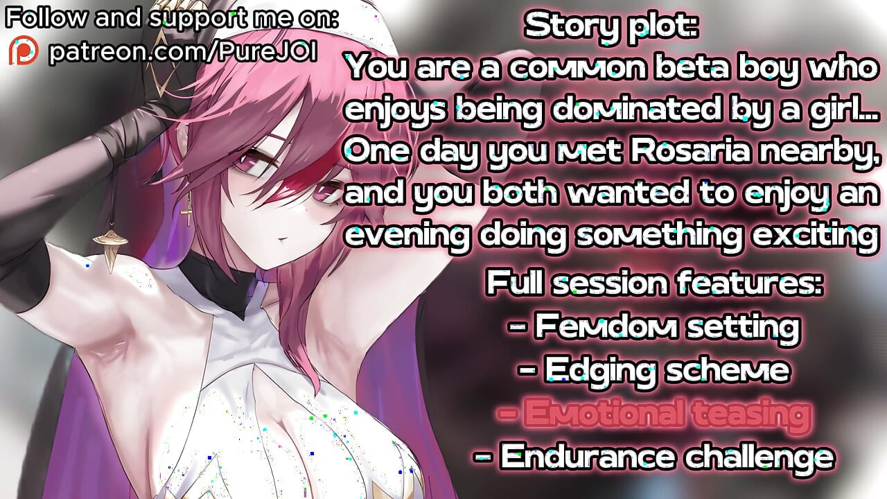 Rosaria from Genshin Impact makes your cock suffer (Edging JOI)