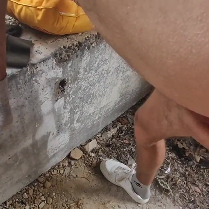 A Young Fucker in an Abandoned Factory Met His Daddy and Fucked His Holes Hard Until He Came