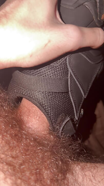 Having a fun time with my boot