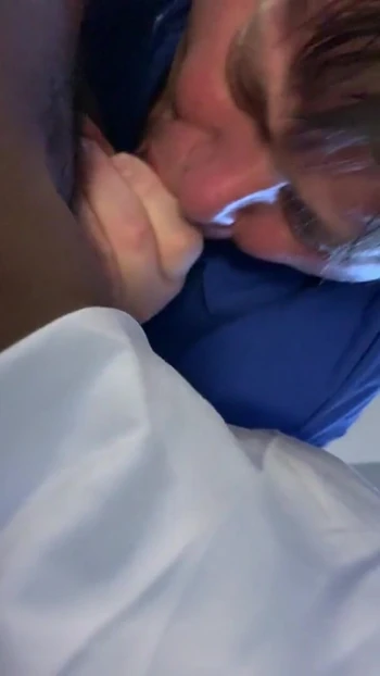 Thrilling moment from "Cute White guy sucking his first BBC part 1"