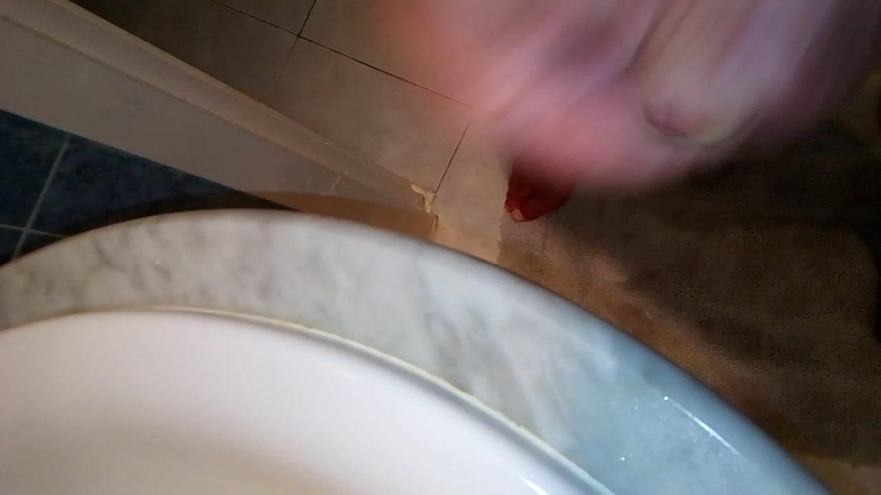 Wanking my little cock and cumming