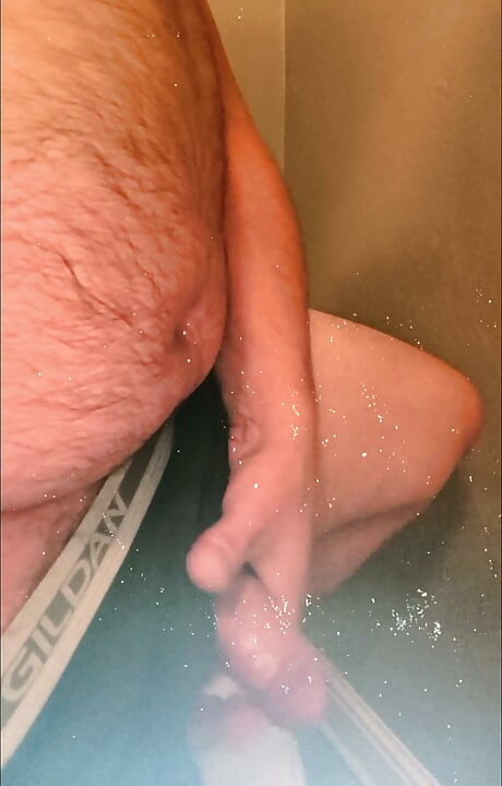 Varm mannlig fot-, rumpe- og kuktease