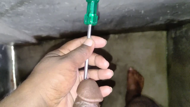 This summer boy play with Air pod and  screwdriver  Masturbation