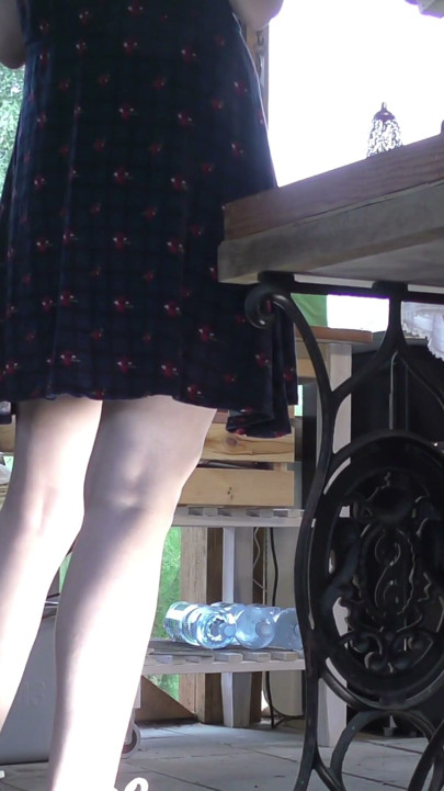 Rainy Day Barbeque Party with Short Skirts No Panties and with Small Thongs on Try On Haul Day with Leon Lambert Girls | Clip 1