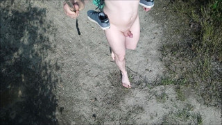 naked walk outdoors