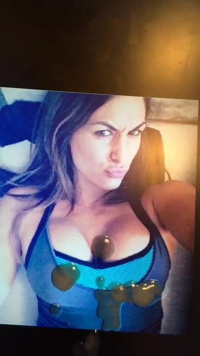 Cum Tribute on Nikki Bella's Tits
