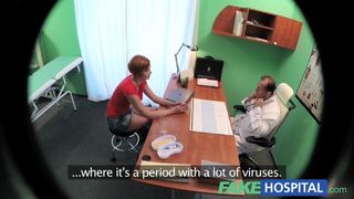 FakeHospital Sexy redhead will do anything for a sick note