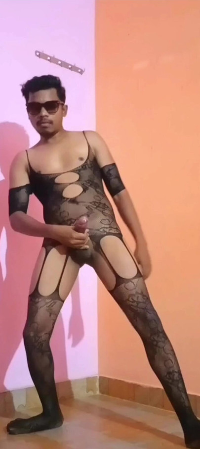 Masturbat in stockings