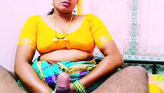 Schönes Sari-Hausmädchen fickt Haus