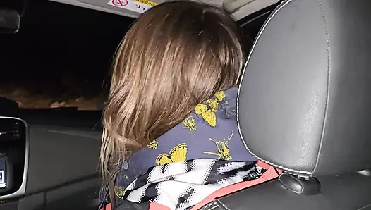 A double blowjob in my friend's car DIRTY MORBID GIRLS