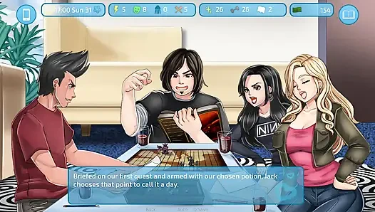 Aşk ve seks ikinci kale: evde arkadaşlarıyla oyun oynuyor bölüm 23