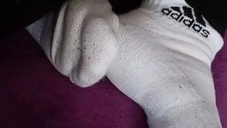 Meine Freundin in weißen Socken (2 Tage getragen)