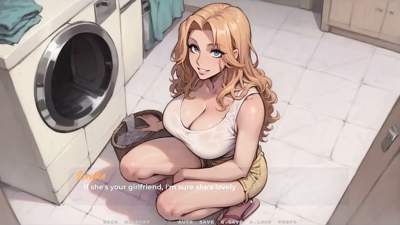 My New Girlfriend Taboo Hentai Game Ep.39 Naughty Laundry Fantasy with Step Mom!