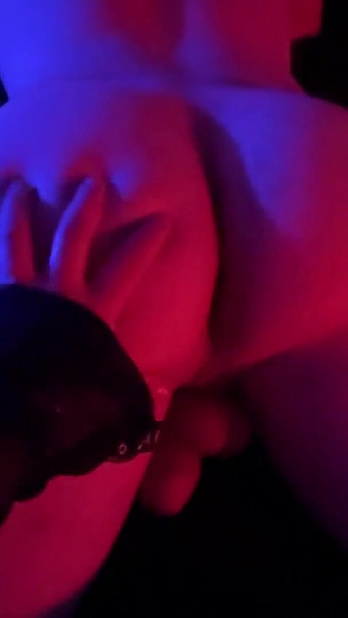 Girl dominates her boyfriend by masturbating him and making his ass for the first time | Clip 2