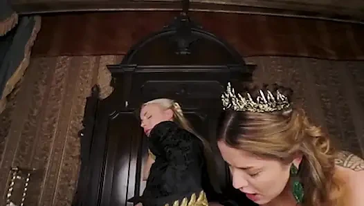 VRCosplayx тройничок, танец драконов с Vanessa Vega и Anna Claire Clouds, часть 2