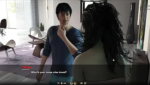 Cuckold Husband Removes Wife Towel And Showing Her Naked Body To His Friend Oliver