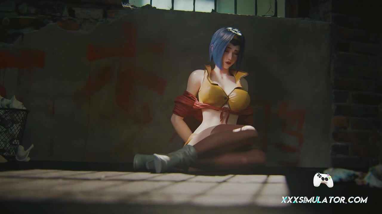 3D Babe With Big Ass Takes It All in Rough ANAL Until He Bursts Inside Her