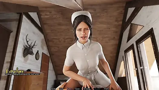 Ateşli hemşire yarağıma biniyor