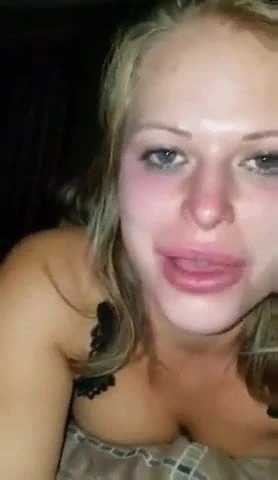 blonde whore sucks pussy