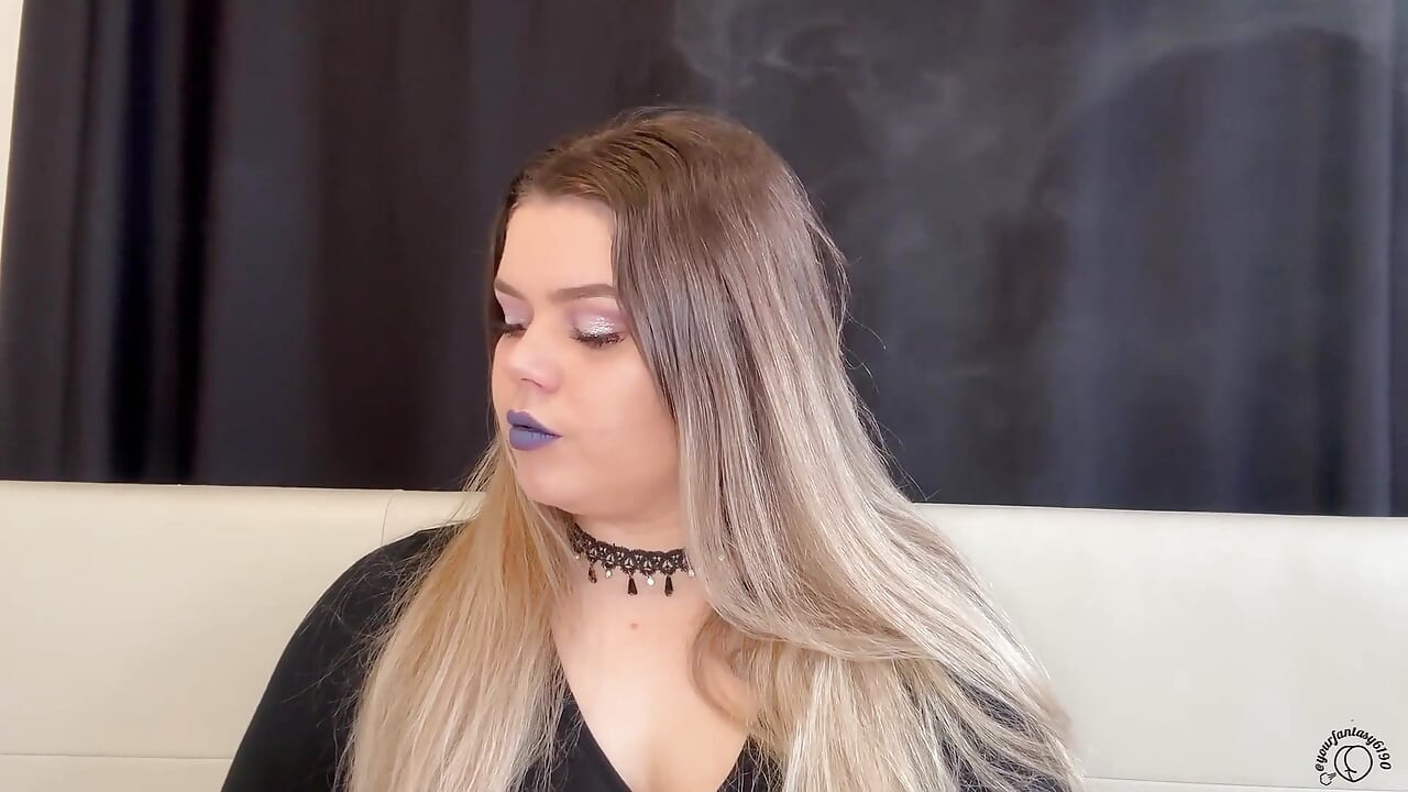 Worship My Smoke: BBW Goddess Puffs Cig & Vape