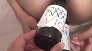 PUSSY PLAY WITH BOTTLES