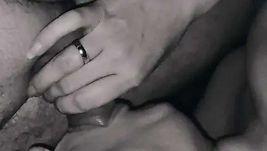 Splattered with sperm