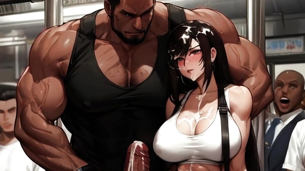 Tifa loves drinking strangers cum on the Midgar train