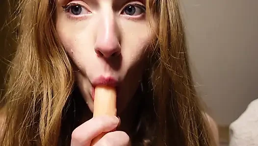 Closeup nyepong dildo