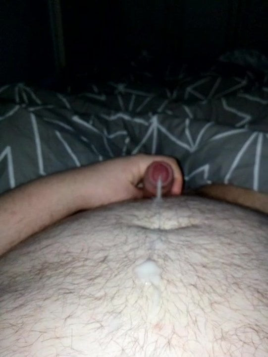 Another cum over belly