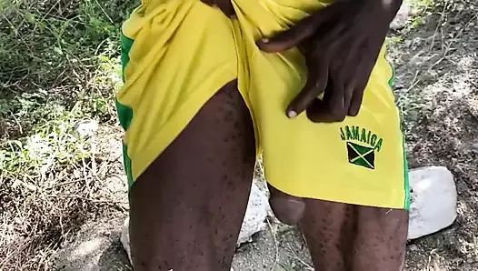 Ямайский черный мускулистый хуй