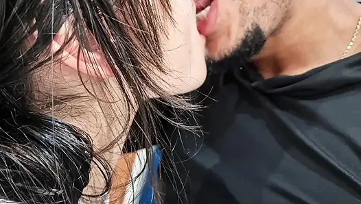 The new maid Argentinian Morocha of 18 years old loves a great cumshot in her amateur mouth when my espos