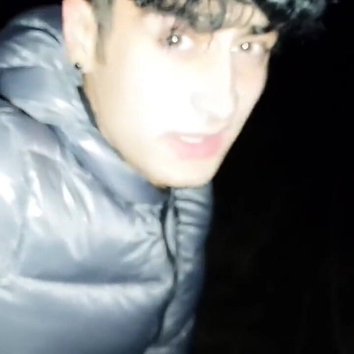 "oh My Poor Ass" Twink Pushes Cum Out of Swollen Ass Outdoor After Car Fuck