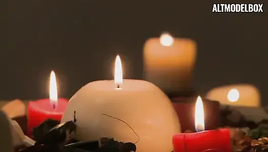 Slowly and hard penetration during Asian massage