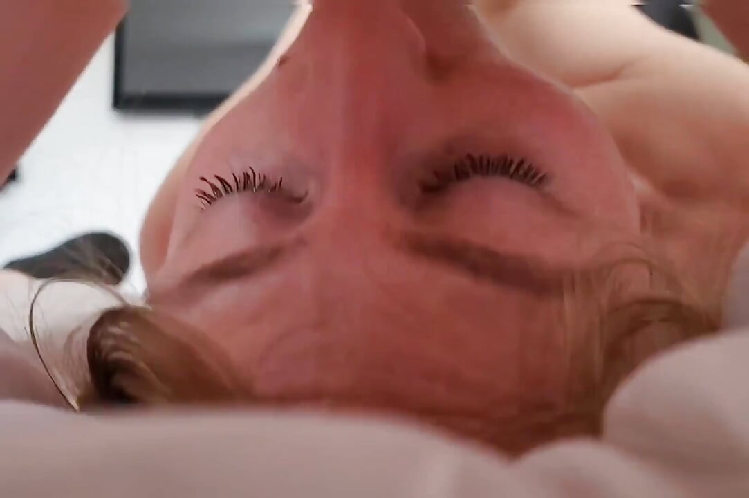 Smoking Hot Blonde Worships His Rock Hard Cock - POV + Creampie