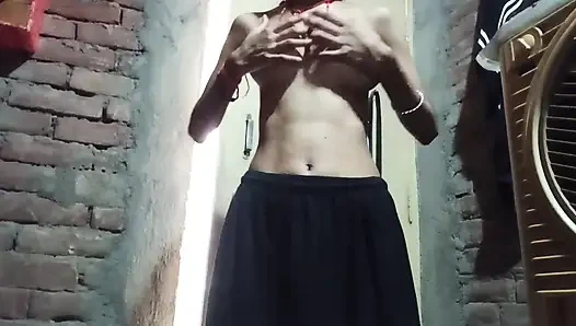Watch the daily routine of desi village Bihari randi.